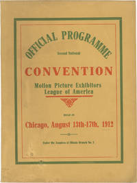 image of Original program for the Second National Convention of the Motion Pictures Exhibitors League of America, 1912