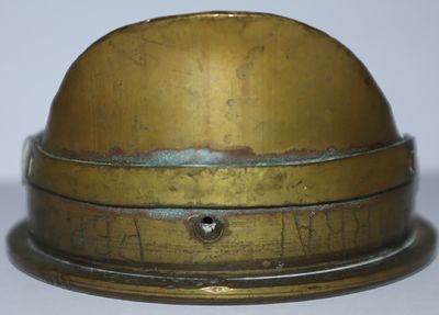 [Trench Art] Ashtray shaped like an upside down officer's cap
