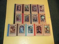 13 Volumes / Books: SERIES of UNFORTUNATE EVENTS Bad Beginning Reptile Room Wide Window Miserable Mill Austere Academy Ersatz Elevator Vile Village Hostile Hospital Carnivorous Carnival Slippery Slope Grim Grotto Penultimate Peril The End / Lemony Snicket