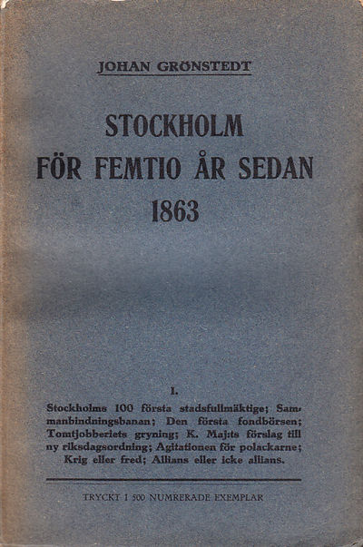 Det kommunala och politiska lifvet i Stockholm…