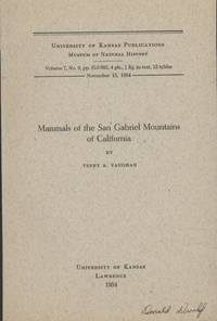 Mammals of the San Gabriel Mountains of California