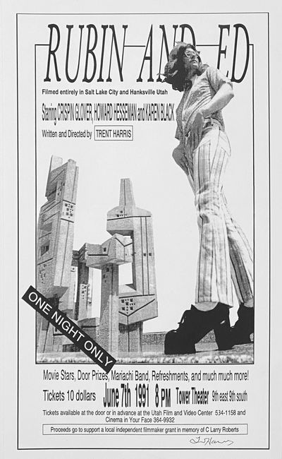 Salt Lake City: Tower Theatre, 1991. Pictorial poster 'A' condition. Fine. Signed by Harris at the f...