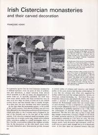 Irish Cistercian Monasteries and their Carved Decoration. An original article from Apollo,...