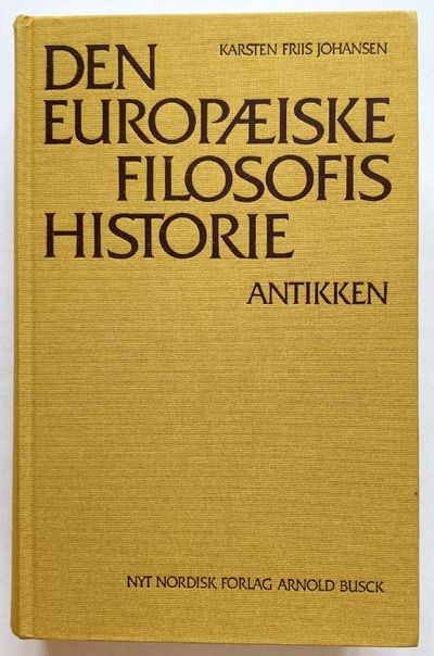 Den europæiske filosofis historie - Bind 1.…