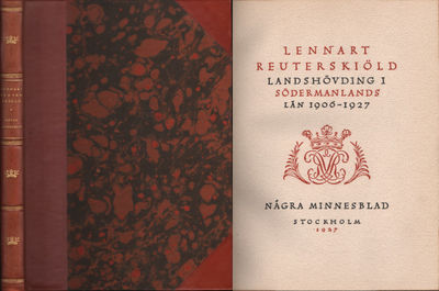 LENNART REUTERSKIÖLD. Landshövding i…