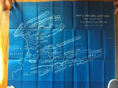 Map of Iron Ore Locations Near Sturgeon River East Side of Lake Nepigon [caption title]
