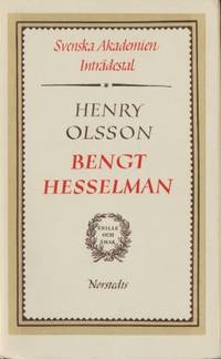 Bengt Hesselman. Inträdestal i Svenska Akademien.