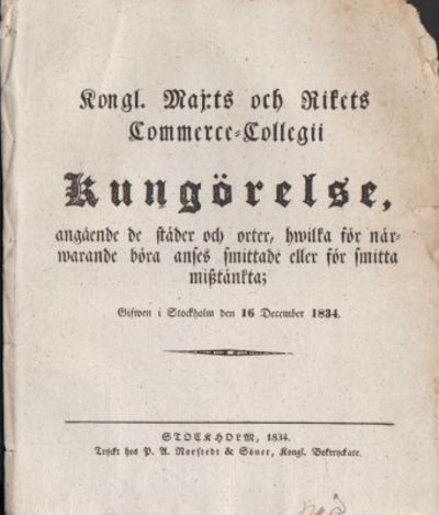 Kongl. Maj:ts och Rikets Commerce-Collegii…