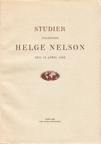 Studier tillägnade Helge Nelson den 15 april 1942.
