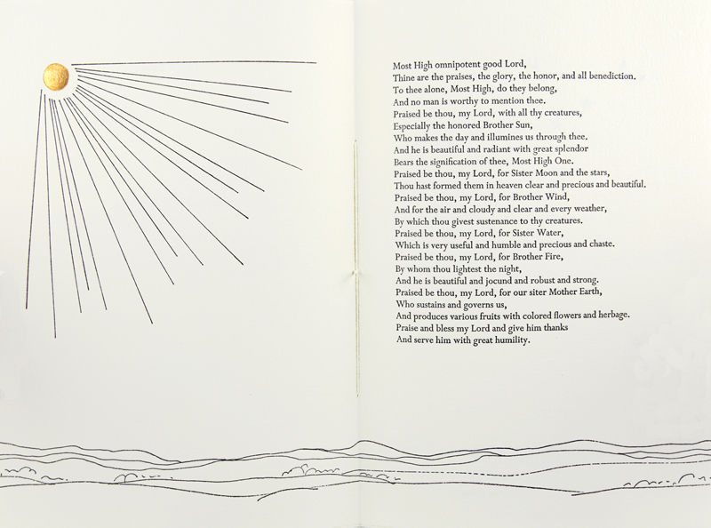 Canticle of the Sun Cantico di Frate Sole by Saint Francis of Assisi 1983 Canticle of the Sun Cantico di Frate Sole by Saint Francis of Assisi 1983
