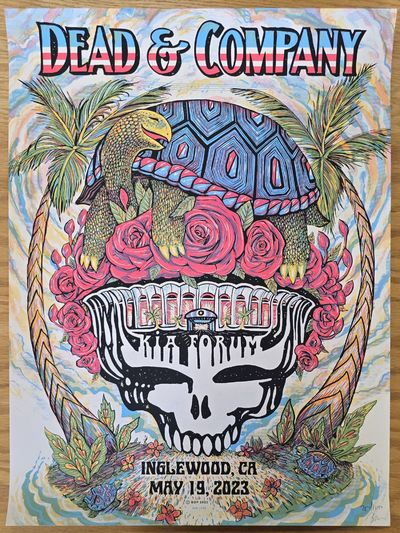 Dead & Company Poster Inglewood Kia Forum 5/19 2023 exCollection Bill Walton