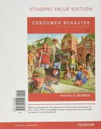 Consumer Behavior By Solomon Michael R