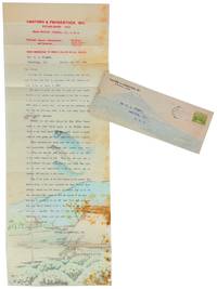 Pictorial letterhead advertising Japanese tea with postally used pictorial envelope