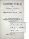 1878 BRILLIANT AMERICAN PHYSICIAN. Scientific Memoirs: Being Experimental Contributions to a Knowledge of Radiant Energy