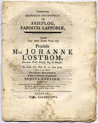 Dissertatio historico-oeconomica, de Arieplog,…