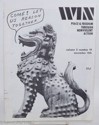cover of WIN: Peace and Freedom Through Nonviolent Action; Volume 3, Number 19, November 15, 1967