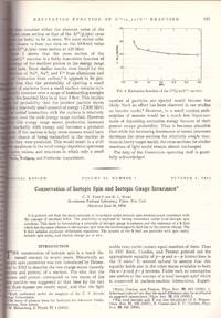 YANG-MILLS THEORY: &quot;Conservation of Isotopic Spin and Isotopic Gauge Invariance&quot; (Physical Review: Volume 96 No. 1 pp. 191-195) by Yang, Chen-Ning; Mills, Robert - 1954