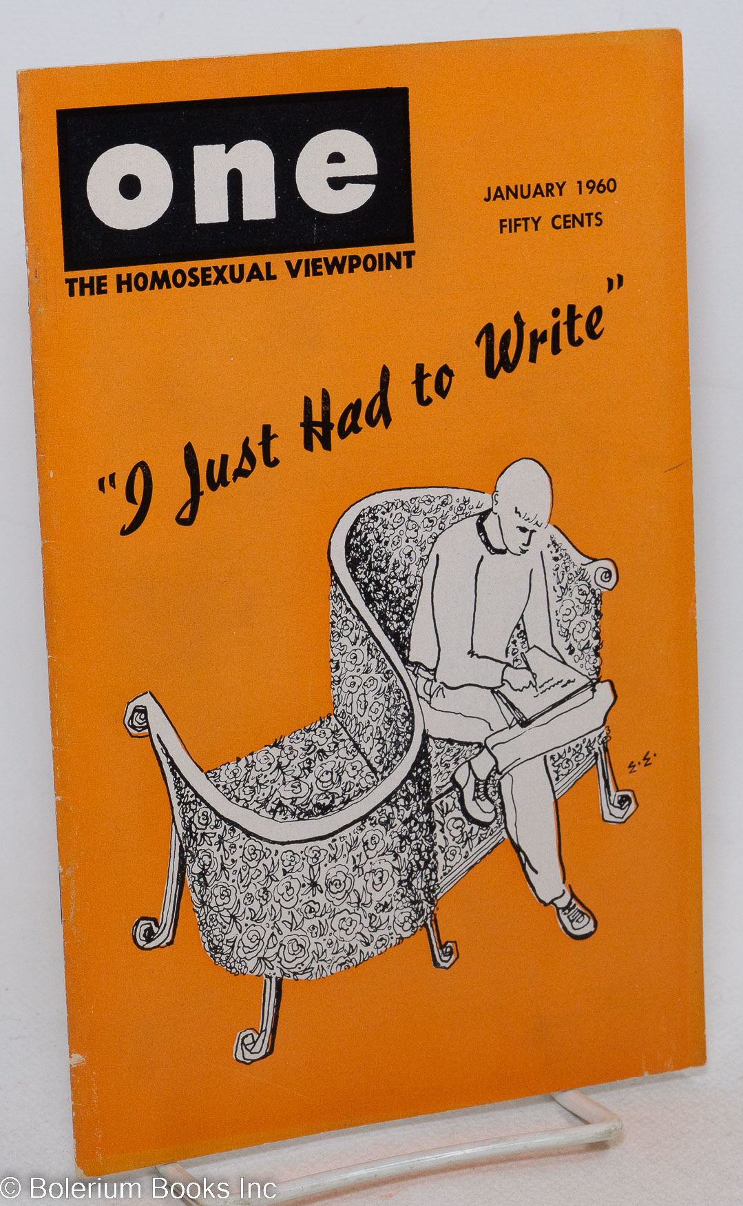 ONE Magazine: the homosexual viewpoint; vol. 8, #1, January