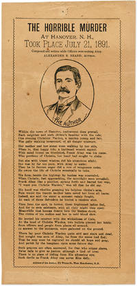 The Horrible Murder at Hanover, N H, Took Place July 21, 1891..