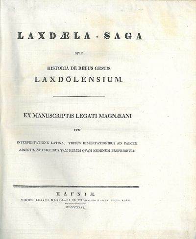 Sive Historia de Rebus Gestis Laxdölensium. Ex…