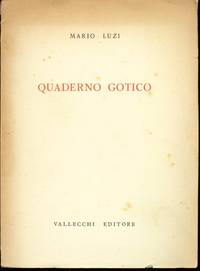 QUADERNO GOTICO by Luzi Mario - 1947