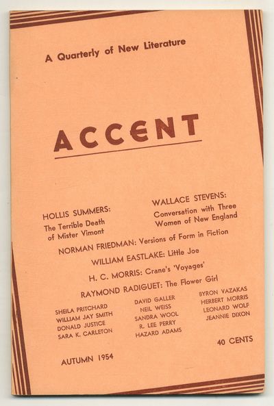(Urbana, Illinois: Department of English of the University of Illinois), 1954. Softcover. Very Good....