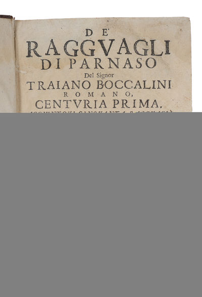 De ragguagli di Parnaso Del Signor Traiano Boccalini Romano Centuria Prima. 3 parts. (photo 2)