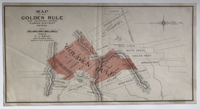 Map of the Golden Rule and Adjacent Mines, Eureka District Nevada. Drawn by T.J. Read Supt. Eureka Con. & Deputy U.S. Surveyor [caption title]