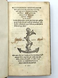 Epistolarum ad Atticum, ad Brutum, ad Quintum Fratrem, Libri XX by [ALDINE PRESS] CICERO, M. Tullius (106-43) - 1521