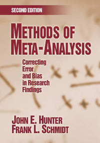 Methods of Meta-Analysis: Correcting Error and Bias in Research Findings