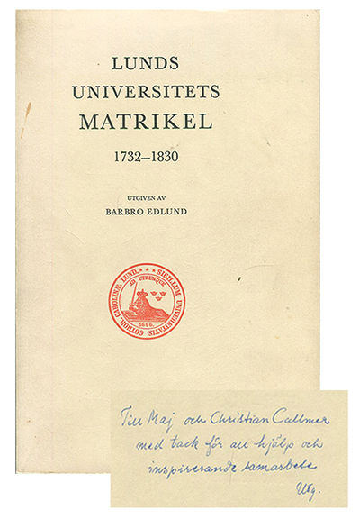 Album Academiae Carolinae. Lunds universitets…