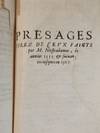 View Image 5 of 6 for Les Propheties de M. Michel Nostradamus. Recuës et corrigées sur la coppie imprimée à Lyon par B... Inventory #23789