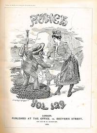 cover of Punch, Or the London Charivari. July - December 1905. Volume 129. Maroon half-leather cover