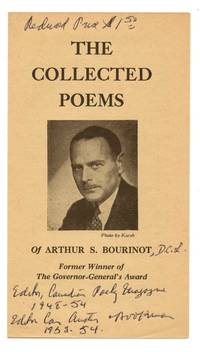 image of Prospectus and order form for Bourinot's "The Collected Poems"
