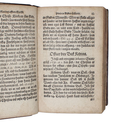 En liden Børne Forklaring, Offuer vor Herris jesu Christi Pinis oc Døds Historie, kortelig befattet i Otte oc Tiue Predickener. Her hos findis ocsaa en liden Forklaring, paa det gamle Paaske lam... Item, huorledis Christus toede sine Disciples Fødder.... (photo 4)