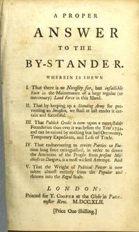 A PROPER ANSWER TO THE BY-STANDER