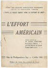 L'effort am&eacute;ricain: Discours