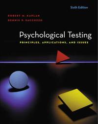 Psychological Testing: Principles, Applications, and Issues