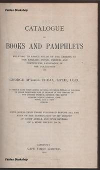 CATALOGUE OF BOOKS AND PAMPHLETS