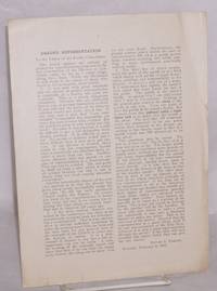image of Graded Representation: To the Editor of the Pacific Churchman, February 8, 1910