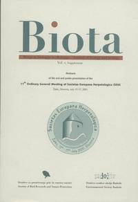 image of Abstracts of the oral and poster presentation of the 11th Ordinary General Meeting of Societas Europaea Herpetologica (SEH) Zalec, Slovenia, July 13-17, 2001