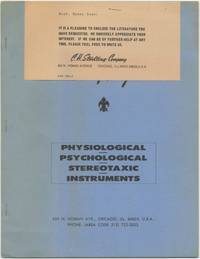 (Trade catalog): Physiological Psychological Sterotaxic Instruments