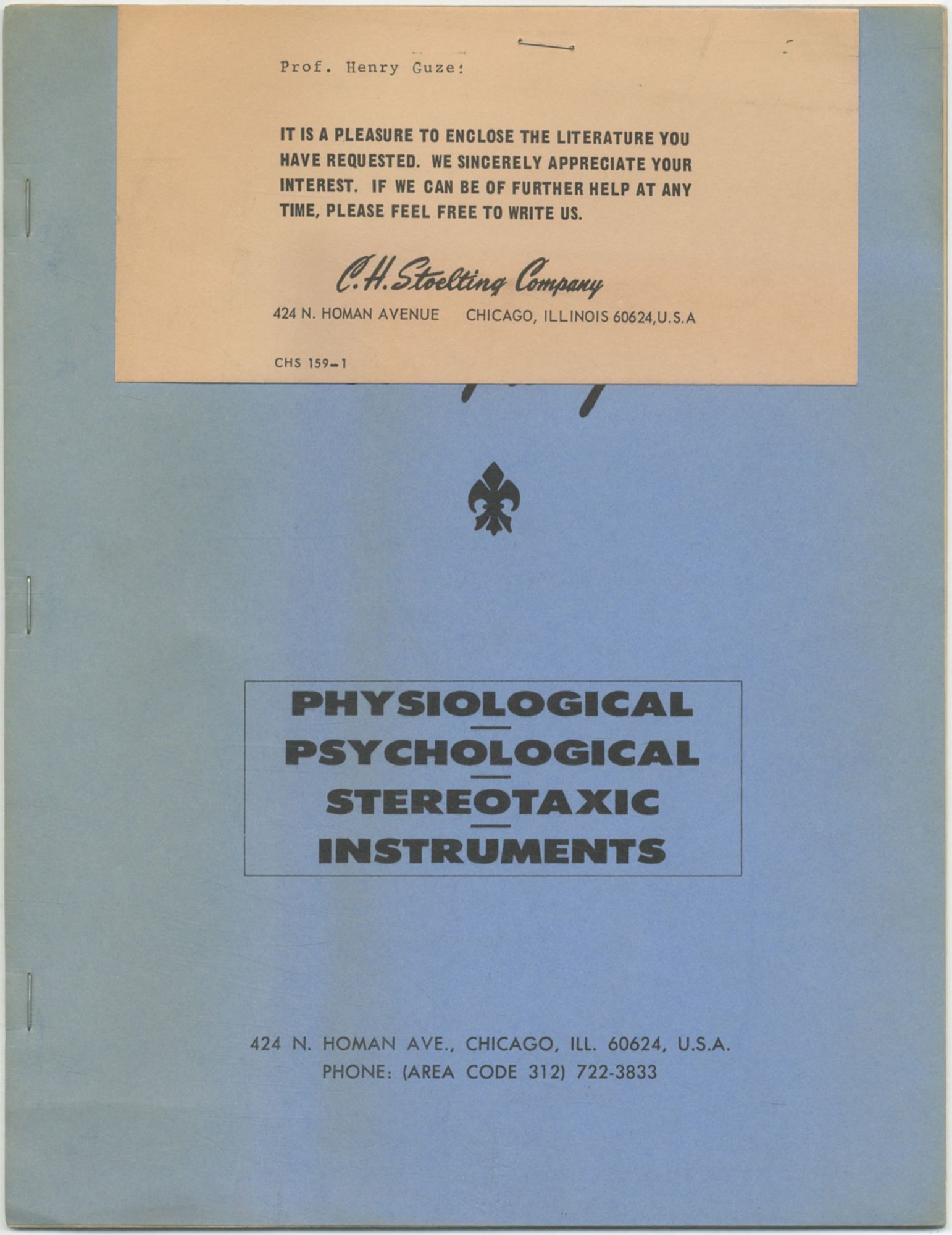 (Trade catalog): Physiological Psychological Stero