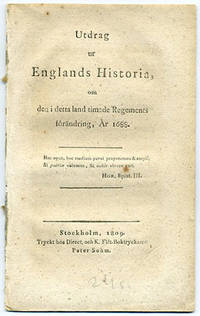 Utdrag ur Englands historia, om den i detta land…