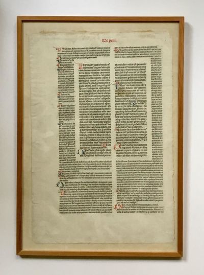 Incunabula, single leaf.