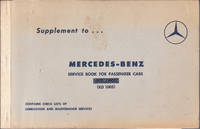 Supplement to Mercedes-Benz Service Book for Passenger Cars (KD 1005) de Mercedes Benz - 1960