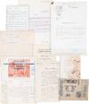 An Archive of Letters, Personal Notes, Original Artwork, Etchings, Prints, and Invitations