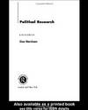 POLITICAL RESEARCH: AN INTRODUCTION by Lisa Harrison - Paperback - 2001 - from Infinity Books Japan (SKU: RWARE0000019926)
