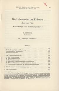 image of Die Levensweise Der Erdkroete Bufo Bufo (L.); Wanderungen Und Sommerquartiere