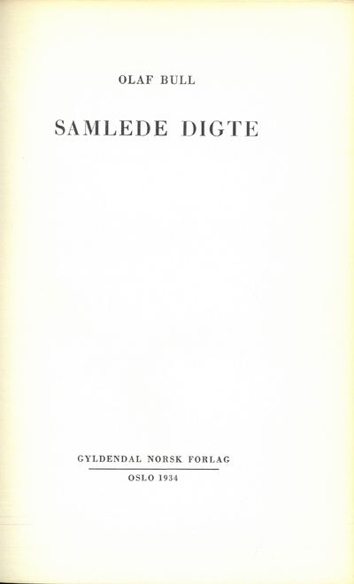 Samlede digte.